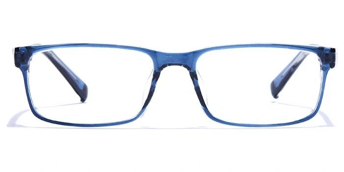 GRAVIATE by Coolwinks E20B7497 Glossy Blue Full Frame Rectangle Eyeglasses for Men and Women-