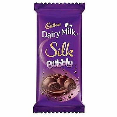 Cadbury Dairy Milk Silk Bubbly Chocolate Bar, 50g - (Pack of 6)