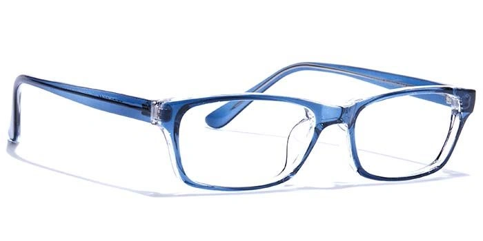 GRAVIATE by Coolwinks E20B7500 Glossy Blue Full Frame Rectangle Eyeglasses for Men and Women-BLUE-2