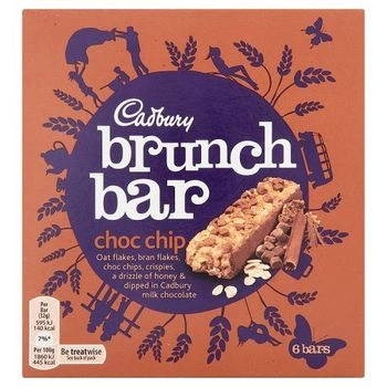 Cadbury Brunch Bar Choc Chip - 6 Bars!-