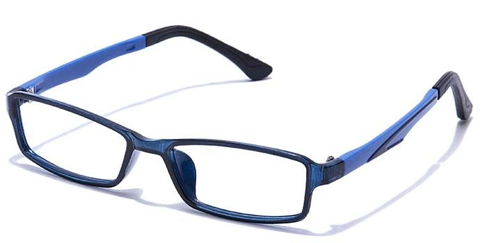 GRAVIATE by Coolwinks E20B7628 Glossy Blue Full Frame Rectangle Eyeglasses for Men and Women-BLUE-1