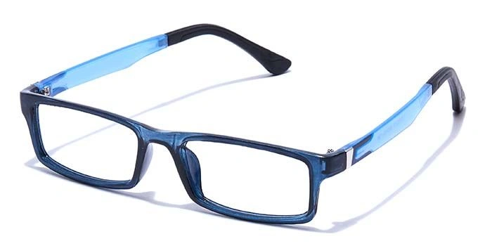 GRAVIATE by Coolwinks E20B7635 Glossy Blue Full Frame Rectangle Eyeglasses for Men and Women-BLUE-1