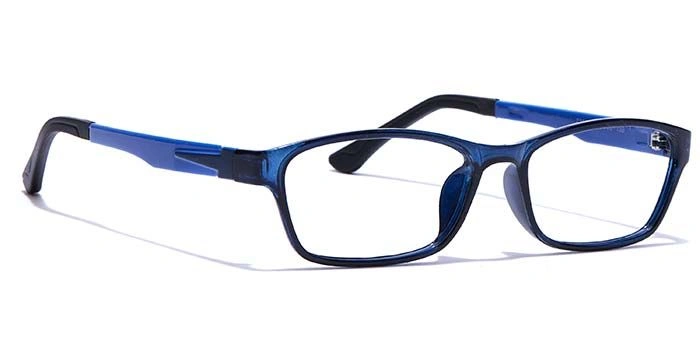 GRAVIATE by Coolwinks E20B7640 Glossy Blue Full Frame Rectangle Eyeglasses for Men and Women-BLUE-2