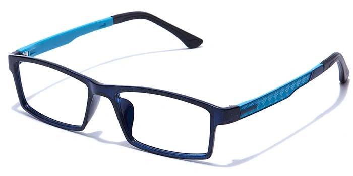 GRAVIATE by Coolwinks E20B7647 Glossy Blue Full Frame Rectangle Eyeglasses for Men and Women-BLUE-1