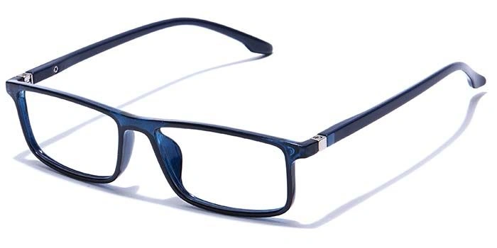 GRAVIATE by Coolwinks E20B7693 Glossy Blue Full Frame Rectangle Eyeglasses for Men and Women-BLUE-1