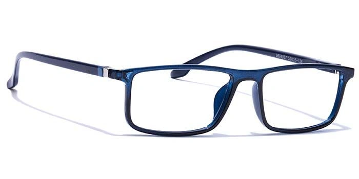 GRAVIATE by Coolwinks E20B7693 Glossy Blue Full Frame Rectangle Eyeglasses for Men and Women-BLUE-2