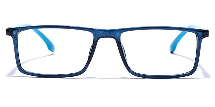 GRAVIATE by Coolwinks E20B7701 Glossy Blue Full Frame Rectangle Eyeglasses for Men and Women-