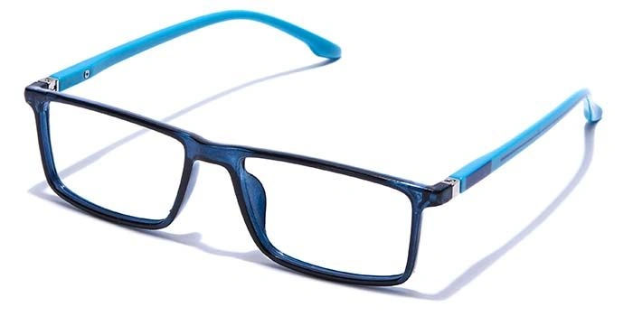 GRAVIATE by Coolwinks E20B7701 Glossy Blue Full Frame Rectangle Eyeglasses for Men and Women-BLUE-1