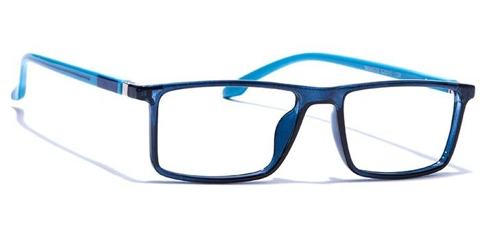 GRAVIATE by Coolwinks E20B7701 Glossy Blue Full Frame Rectangle Eyeglasses for Men and Women-BLUE-2