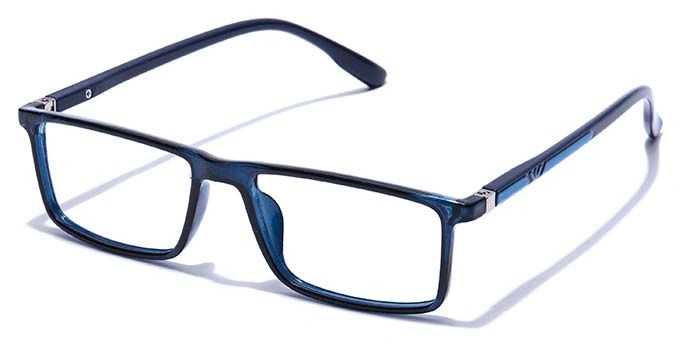 GRAVIATE by Coolwinks E20B7703 Glossy Blue Full Frame Rectangle Eyeglasses for Men and Women-BLUE-1