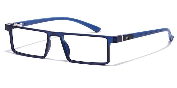 GRAVIATE by Coolwinks E20C7064 Matte Blue Full Frame Rectangle Eyeglasses for Men and Women-BLUE-1