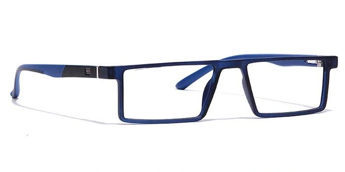 GRAVIATE by Coolwinks E20C7070 Matte Blue Full Frame Rectangle Eyeglasses for Men and Women-BLUE-2