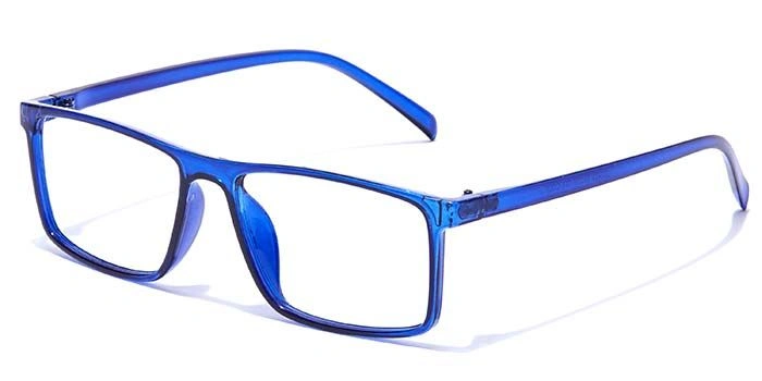 GRAVIATE by Coolwinks E20C7357 Glossy Blue Full Frame Rectangle Eyeglasses for Men and Women-BLUE-1