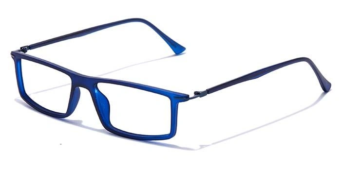 GRAVIATE by Coolwinks E20C7413 Matte Blue Full Frame Rectangle Eyeglasses for Men and Women-BLUE-1