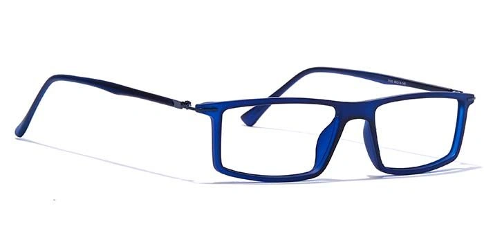 GRAVIATE by Coolwinks E20C7413 Matte Blue Full Frame Rectangle Eyeglasses for Men and Women-BLUE-2