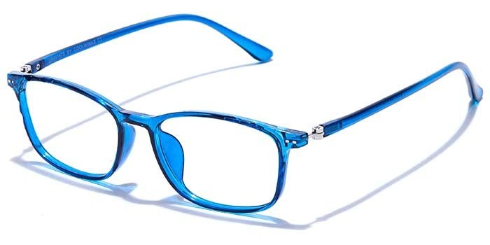 GRAVIATE by Coolwinks E20C7515 Glossy Blue Full Frame Rectangle Eyeglasses for Men and Women-BLUE-1