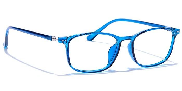 GRAVIATE by Coolwinks E20C7515 Glossy Blue Full Frame Rectangle Eyeglasses for Men and Women-BLUE-2