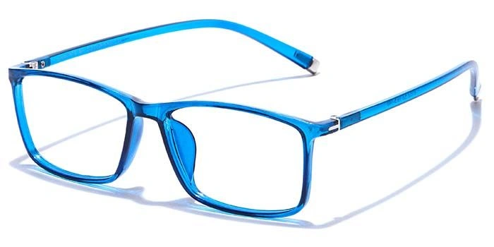 GRAVIATE by Coolwinks E20C7542 Glossy Blue Full Frame Rectangle Eyeglasses for Men and Women-BLUE-1