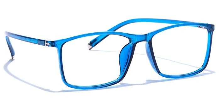 GRAVIATE by Coolwinks E20C7542 Glossy Blue Full Frame Rectangle Eyeglasses for Men and Women-BLUE-2