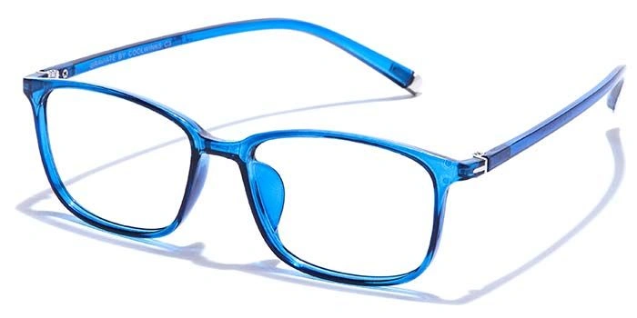 GRAVIATE by Coolwinks E20C7543 Glossy Blue Full Frame Rectangle Eyeglasses for Men and Women-BLUE-1