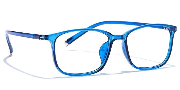 GRAVIATE by Coolwinks E20C7543 Glossy Blue Full Frame Rectangle Eyeglasses for Men and Women-BLUE-2