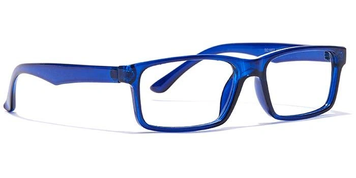 GRAVIATE by Coolwinks E20A7119 Glossy Blue Full Frame Rectangle Eyeglasses for Women-BLUE-2