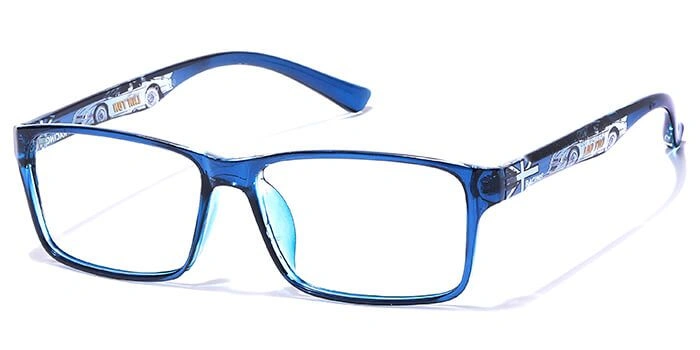 Graviate by Coolwinks E20A6181 Blue Full Frame Retro Square Eyeglasses for Men and Women-BLUE-1