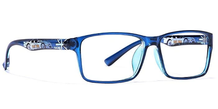 Graviate by Coolwinks E20A6181 Blue Full Frame Retro Square Eyeglasses for Men and Women-BLUE-2