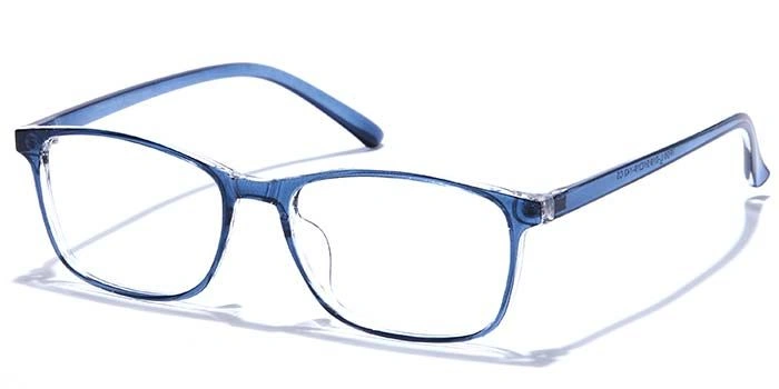 GRAVIATE by Coolwinks E20C7600 Glossy Blue Full Frame Retro Square Eyeglasses for Men and Women-BLUE-1