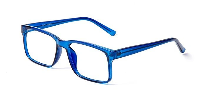 GRAVIATE by Coolwinks E20D5697 Glossy Blue Full Frame Retro Square Eyeglasses for Men and Women-BLUE-1