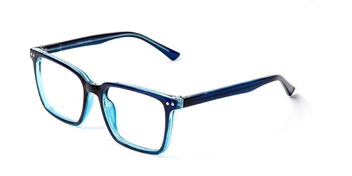 GRAVIATE by Coolwinks E20D5702 Glossy Blue Full Frame Retro Square Eyeglasses for Men and Women-BLUE-1