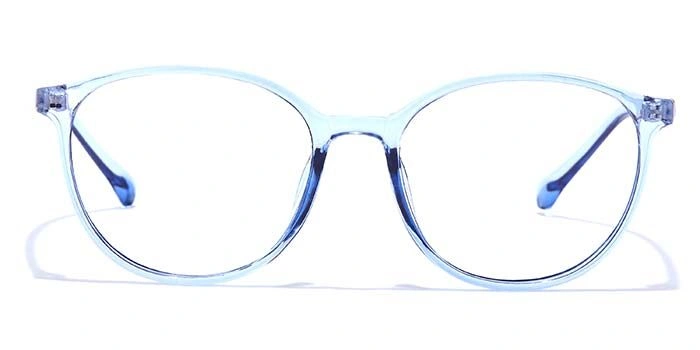 GRAVIATE by Coolwinks E20A7289 Glossy Blue Full Frame Round Eyeglasses for Men and Women-