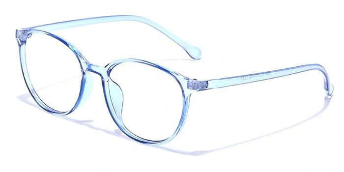 GRAVIATE by Coolwinks E20A7289 Glossy Blue Full Frame Round Eyeglasses for Men and Women-BLUE-1