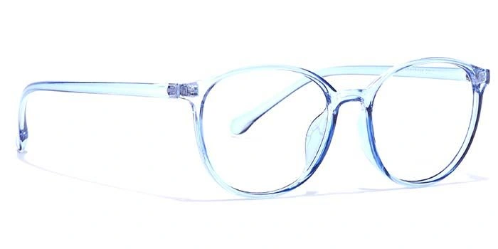 GRAVIATE by Coolwinks E20A7289 Glossy Blue Full Frame Round Eyeglasses for Men and Women-BLUE-2