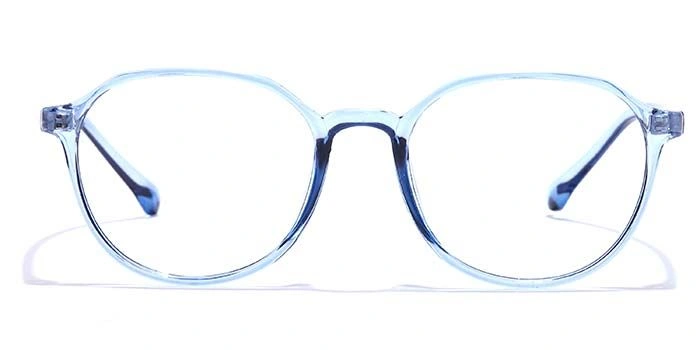 GRAVIATE by Coolwinks E20A7294 Glossy Blue Full Frame Round Eyeglasses for Men and Women-