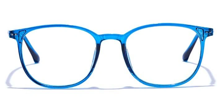 GRAVIATE by Coolwinks E20A7516 Glossy Blue Full Frame Round Eyeglasses for Men and Women-