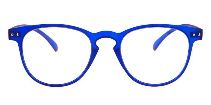 GRAVIATE by Coolwinks E20C4047 Matte Blue Full Frame Round Computer Glasses for Men and Women-