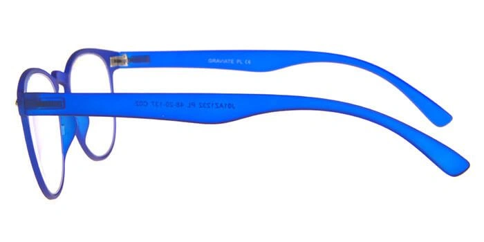 GRAVIATE by Coolwinks E20C4047 Matte Blue Full Frame Round Computer Glasses for Men and Women-BLUE-2