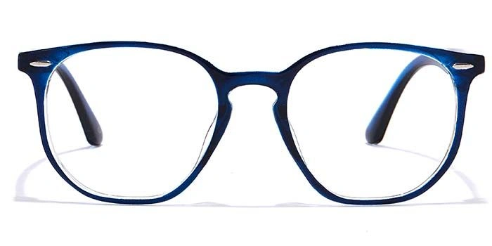 GRAVIATE by Coolwinks E20C6942 Glossy Blue Full Frame Round Eyeglasses for Men and Women-