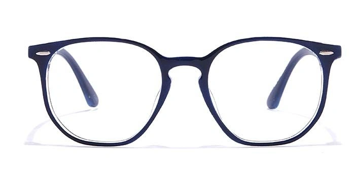 GRAVIATE by Coolwinks E20C6943 Glossy Blue Full Frame Round Eyeglasses for Men and Women-