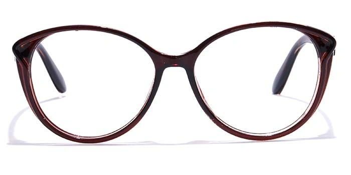 GRAVIATE by Coolwinks E15C7253 Glossy Brown Full Frame Cateye Eyeglasses for Women-