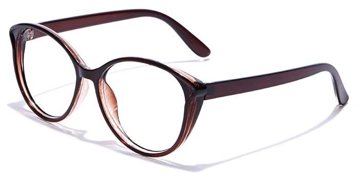 GRAVIATE by Coolwinks E15C7253 Glossy Brown Full Frame Cateye Eyeglasses for Women-BROWN-1