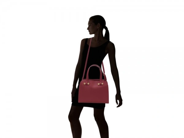 Shamaine Satchel Medium Red_1-1