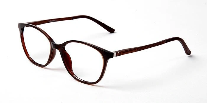 GRAVIATE by Coolwinks E15D5617 Glossy Brown Full Frame Oval Eyeglasses for Women-BROWN-1