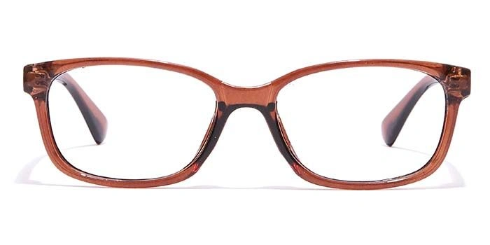 GRAVIATE by Coolwinks E15A7120 Glossy Brown Full Frame Rectangle Eyeglasses for Kids-