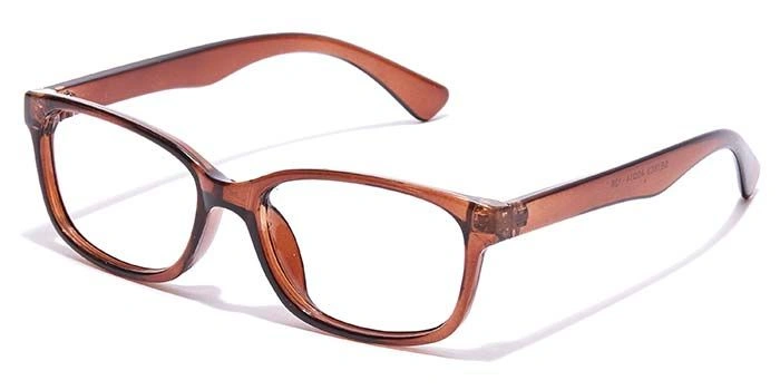 GRAVIATE by Coolwinks E15A7120 Glossy Brown Full Frame Rectangle Eyeglasses for Kids-BROWN-1