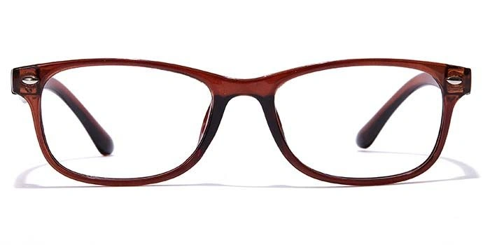 GRAVIATE by Coolwinks E15A7142 Glossy Brown Full Frame Rectangle Eyeglasses for Kids-