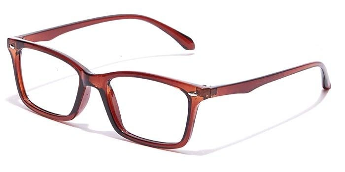 GRAVIATE by Coolwinks E15B7125 Glossy Brown Full Frame Rectangle Eyeglasses for Kids-BROWN-1