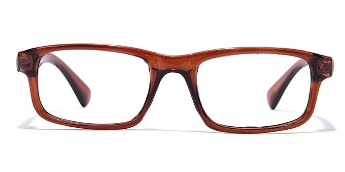 GRAVIATE by Coolwinks E15B7136 Glossy Brown Full Frame Rectangle Eyeglasses for Kids-