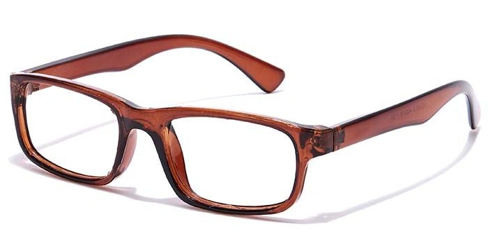 GRAVIATE by Coolwinks E15B7136 Glossy Brown Full Frame Rectangle Eyeglasses for Kids-BROWN-1